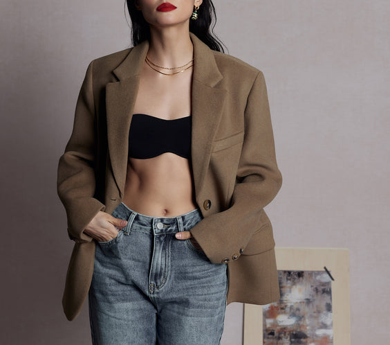 Argento Wishful Gold Necklace worn on model collarbone - FREQNC atelier