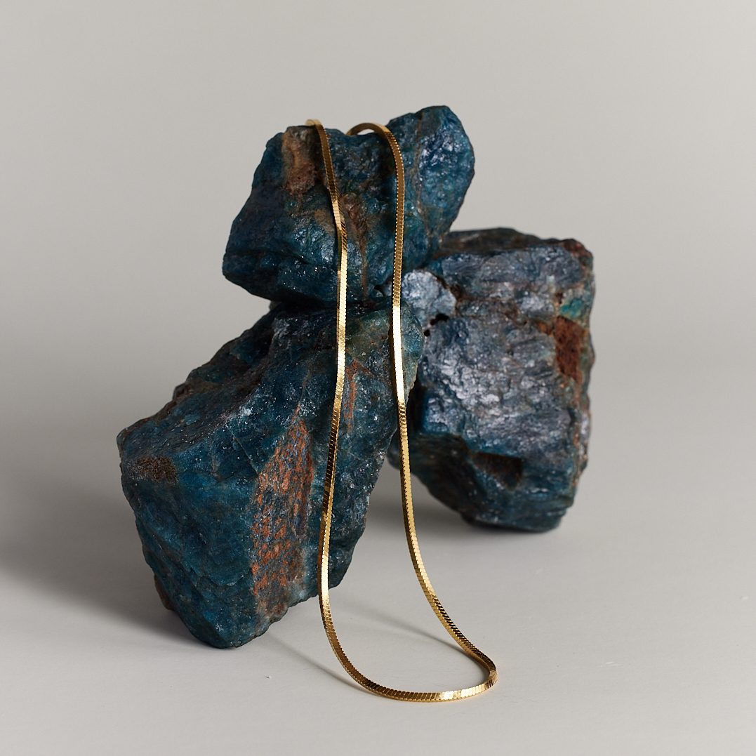 Argento Snake Chain product flat lay - FREQNC atelier
