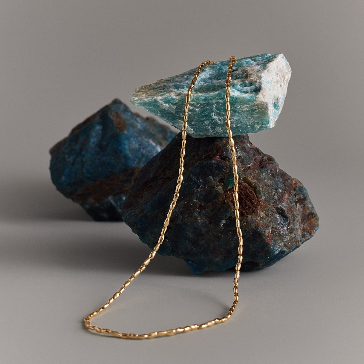 Argento Wishful Gold Necklace product flat lay - FREQNC