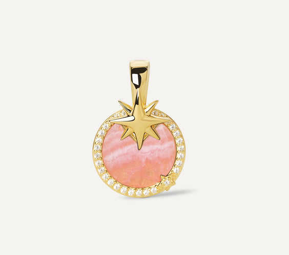 Star Charm pendant back view sterling silver - FREQNC atelier