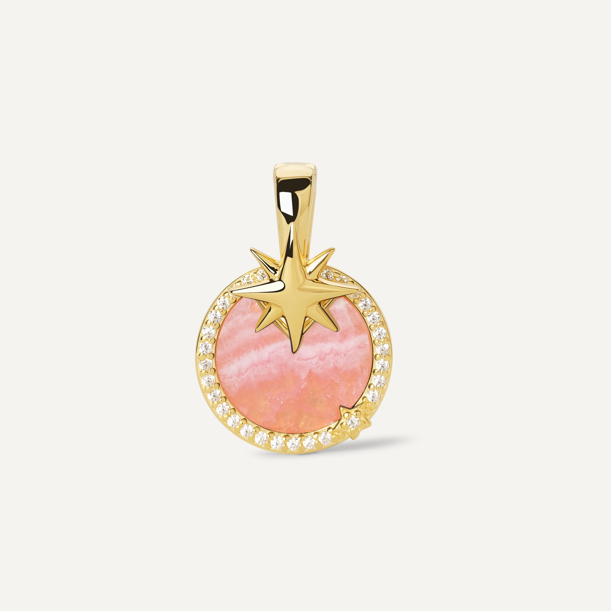 Star Charm pendant back view sterling silver - FREQNC atelier