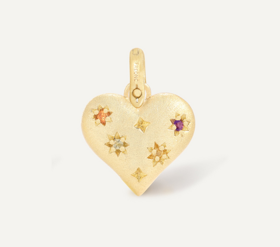 Alchemy of Love Charm 7 chakra heart talisman pendant - FREQNC atelier