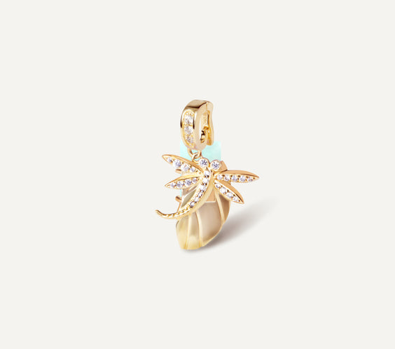 Golden Dragon Charm 招財蜻蜓 幸運符吊墜 - FREQNC atelier
