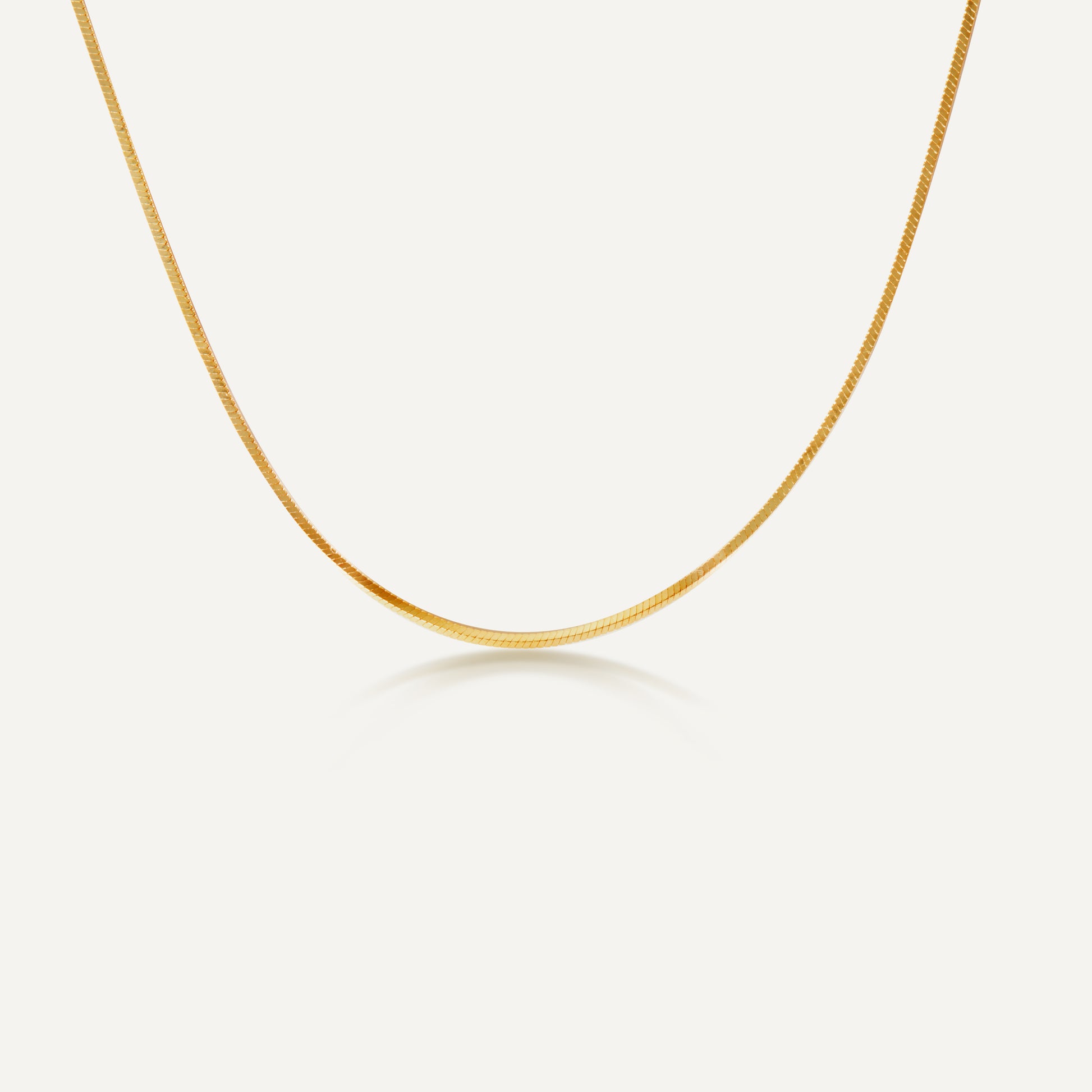 Argento Snake Chain flexible gold necklace sterling silver - FREQNC atelier