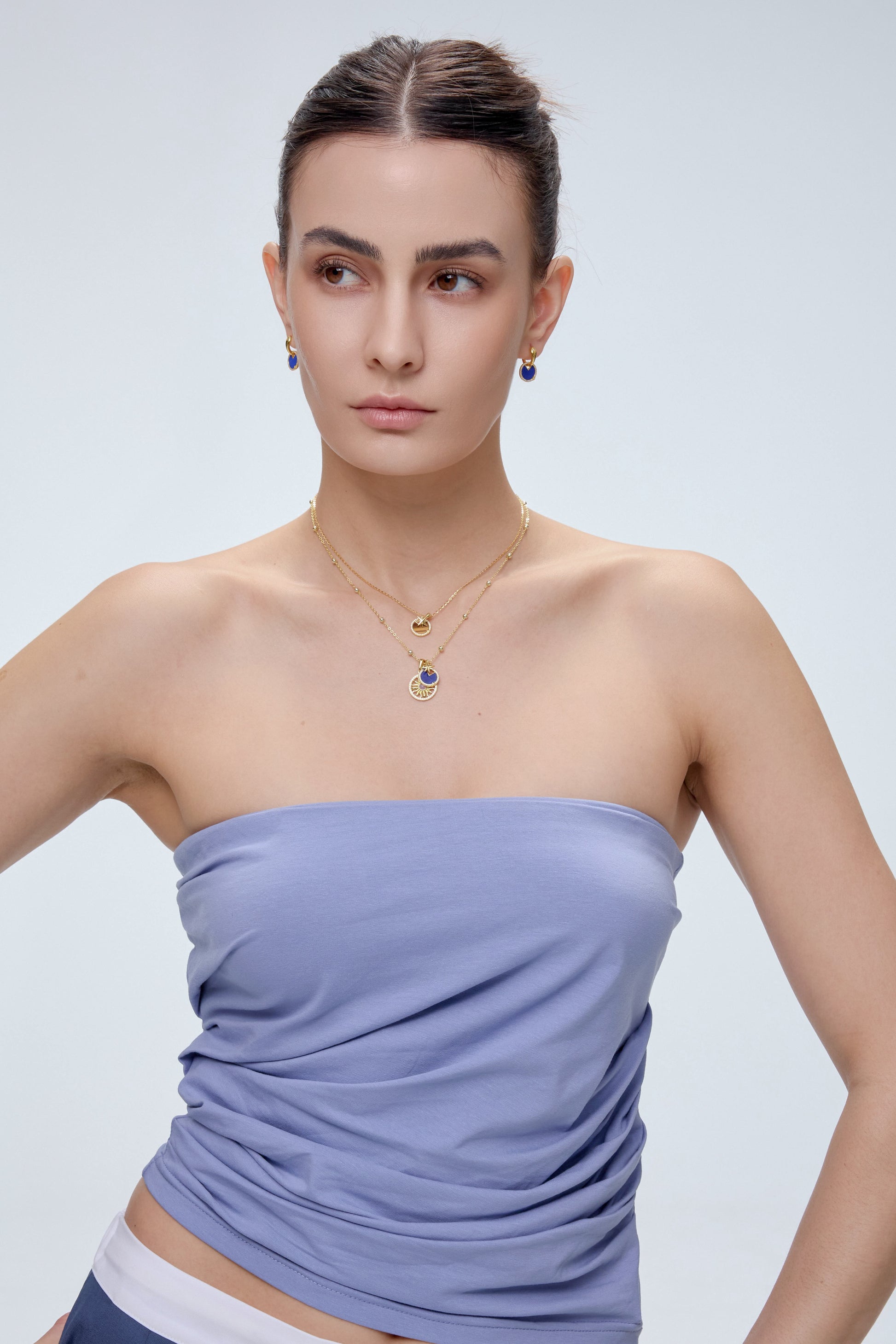 Star Charm with abalone shell crystal disc detail - FREQNC