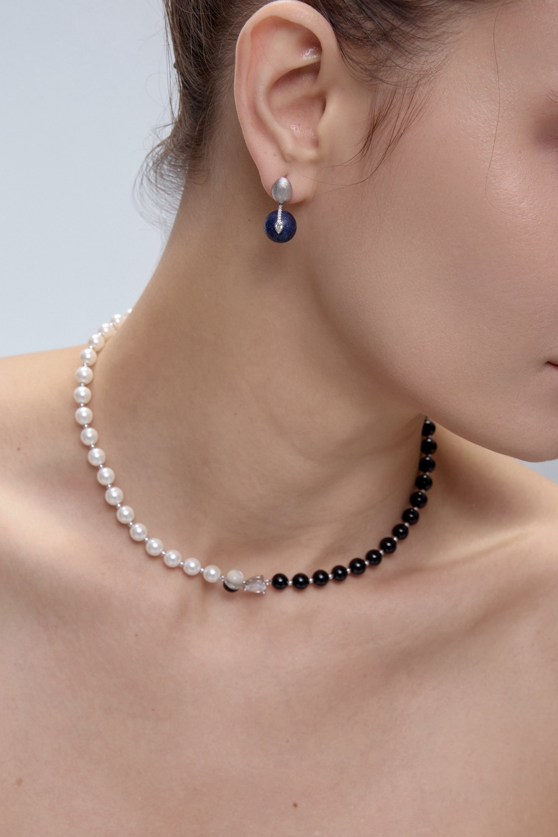 Orphic Egg Earrings serpent and egg close-up - FREQNC atelier