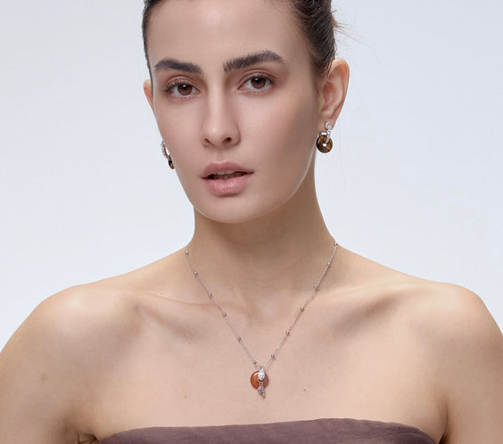 Ouroboros Earrings serpent zircon detail - FREQNC atelier