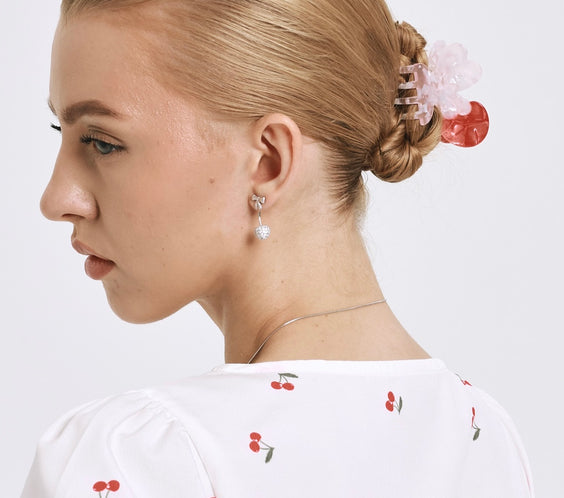 ma chérie Cherry Hair Claw product back view - FREQNC atelier