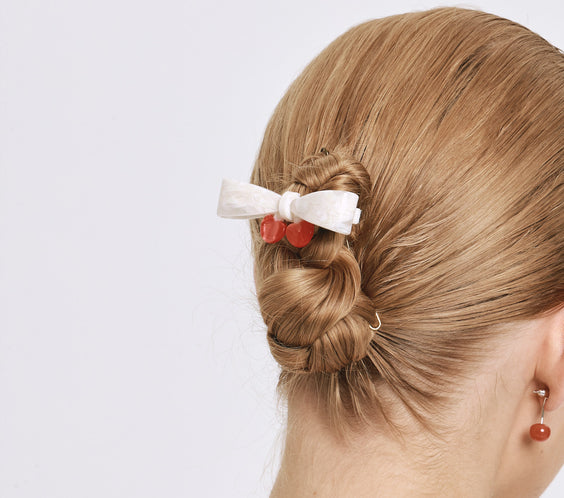 ma chérie Cherry Barrette product side view - FREQNC