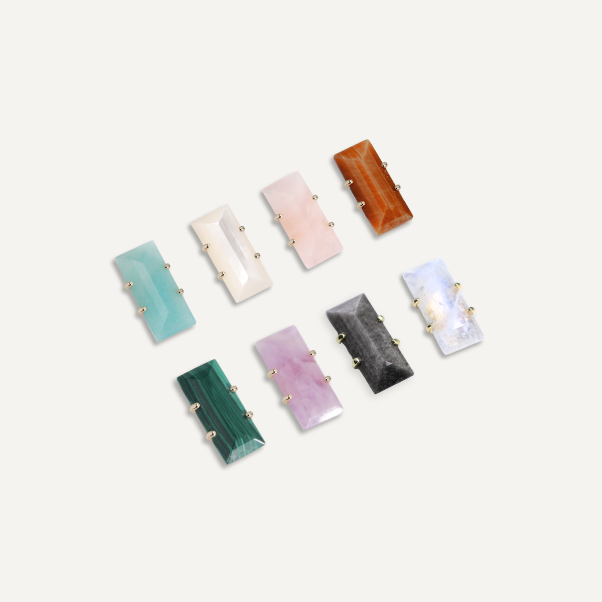 Spirit Animal Crystal 8 interchangeable natural gemstones collection - FREQNC atelier