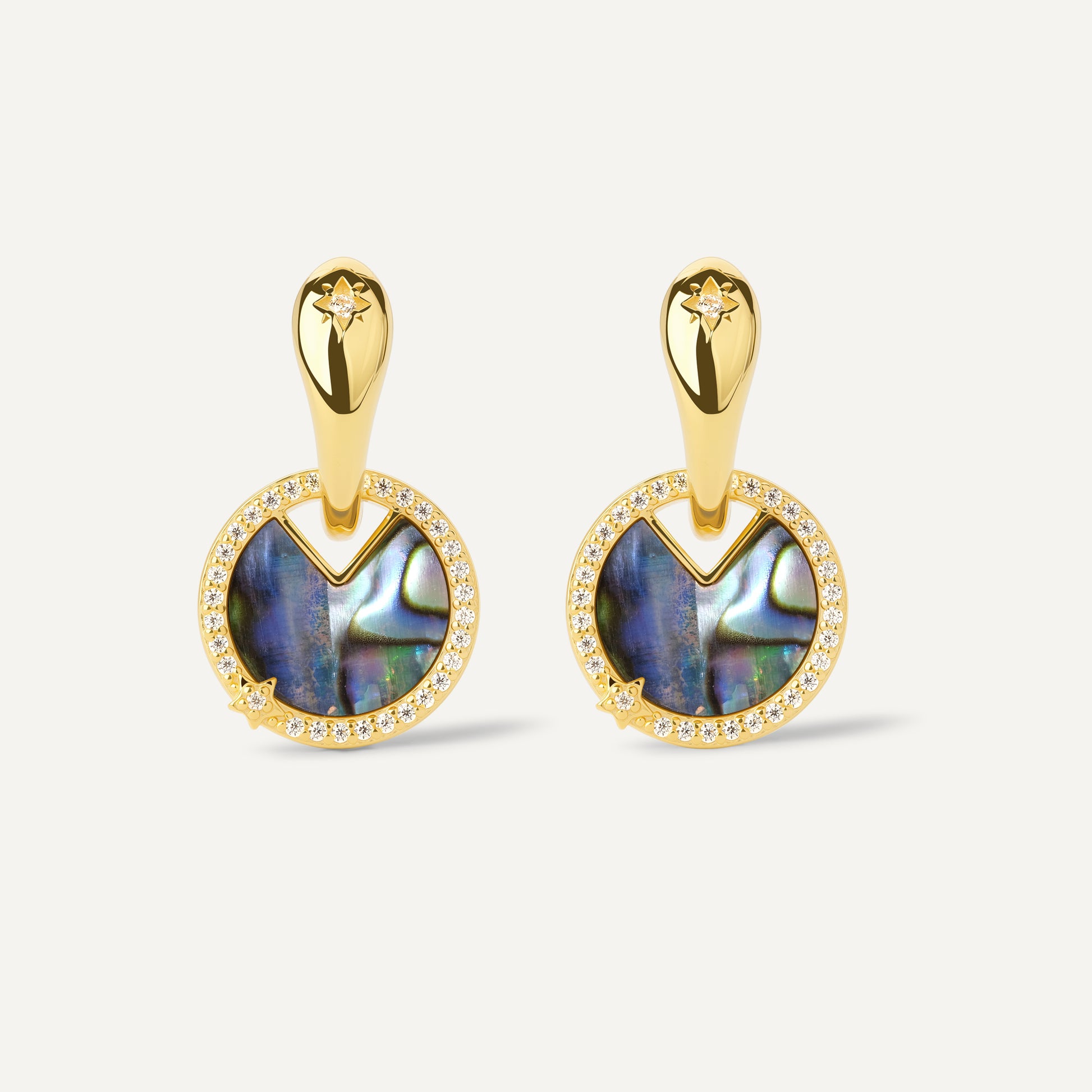 Star Earrings product side view - FREQNC atelier