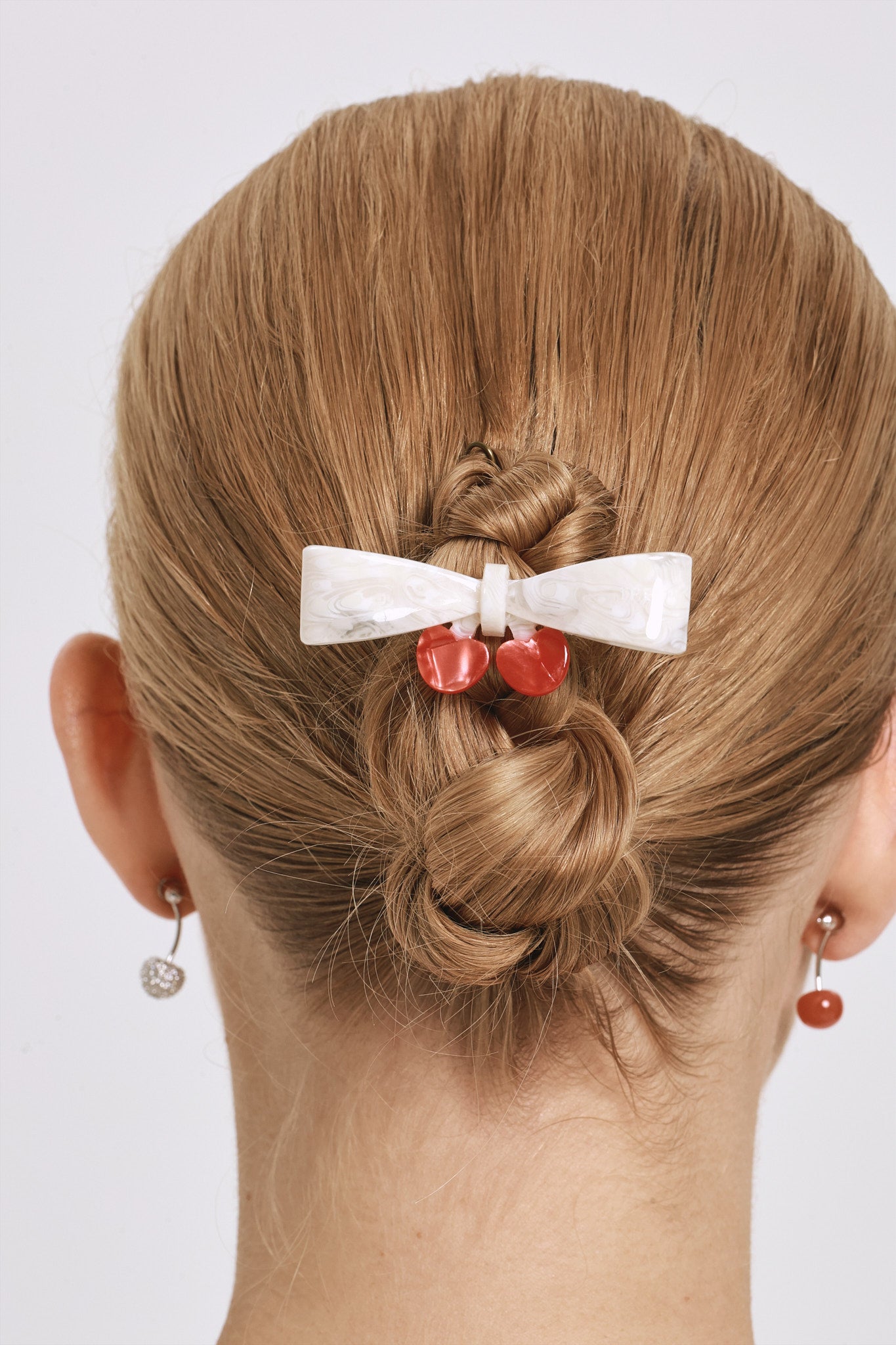 ma chérie Cherry Barrette close-up detail - FREQNC