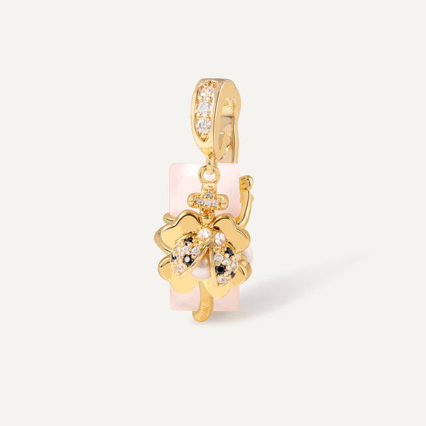 Ladybug Clover Charm 四福瓢蟲 幸運符吊墜 - FREQNC atelier
