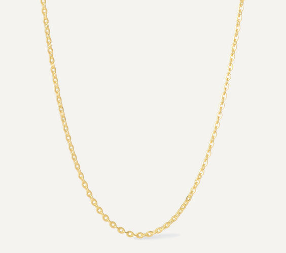 Rhea Flow Necklace delicate chain sterling silver - FREQNC atelier