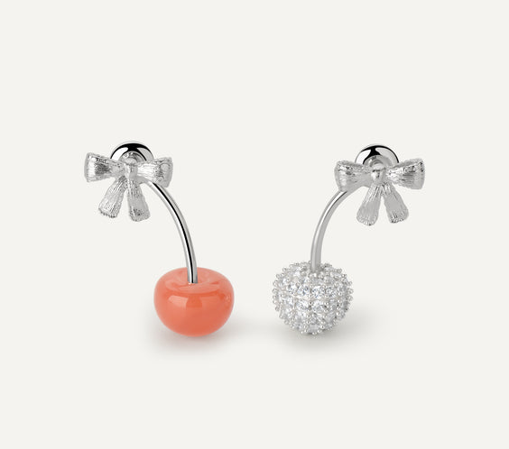 ma chérie Red Agate Cherry Earrings natural southern red agate - FREQNC atelier