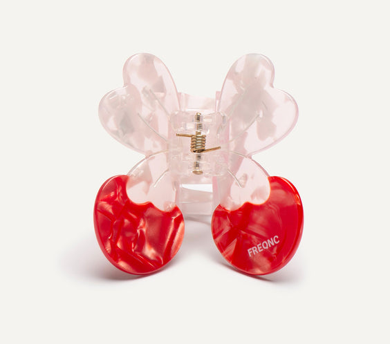 ma chérie Cherry Hair Claw acetate cherry and bow design - FREQNC atelier