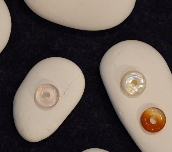 Ouroboros Crystal 15mm natural donut gemstone - FREQNC atelier