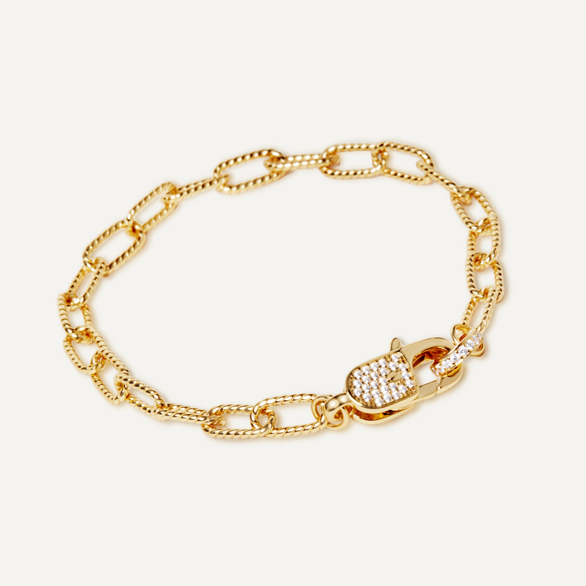 Baddie Clasp Bracelet bold link chain sterling silver - FREQNC atelier