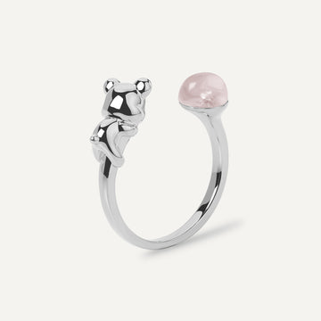 Silver, Rose Quartz