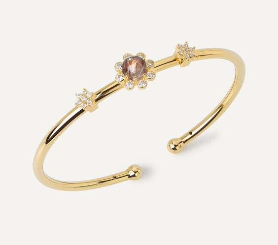 8 petals bangle gold super seven FREQNC atelier