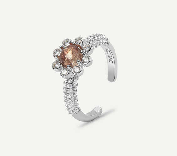 8 petals ring silver super seven FREQNC atelier