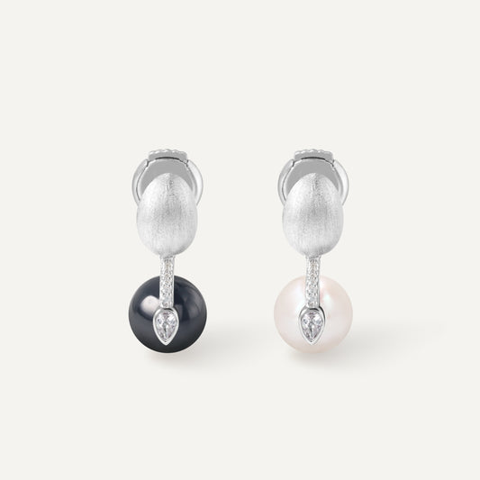 Orphic Egg Earrings 奧菲斯 銀蛋耳環 - FREQNC atelier