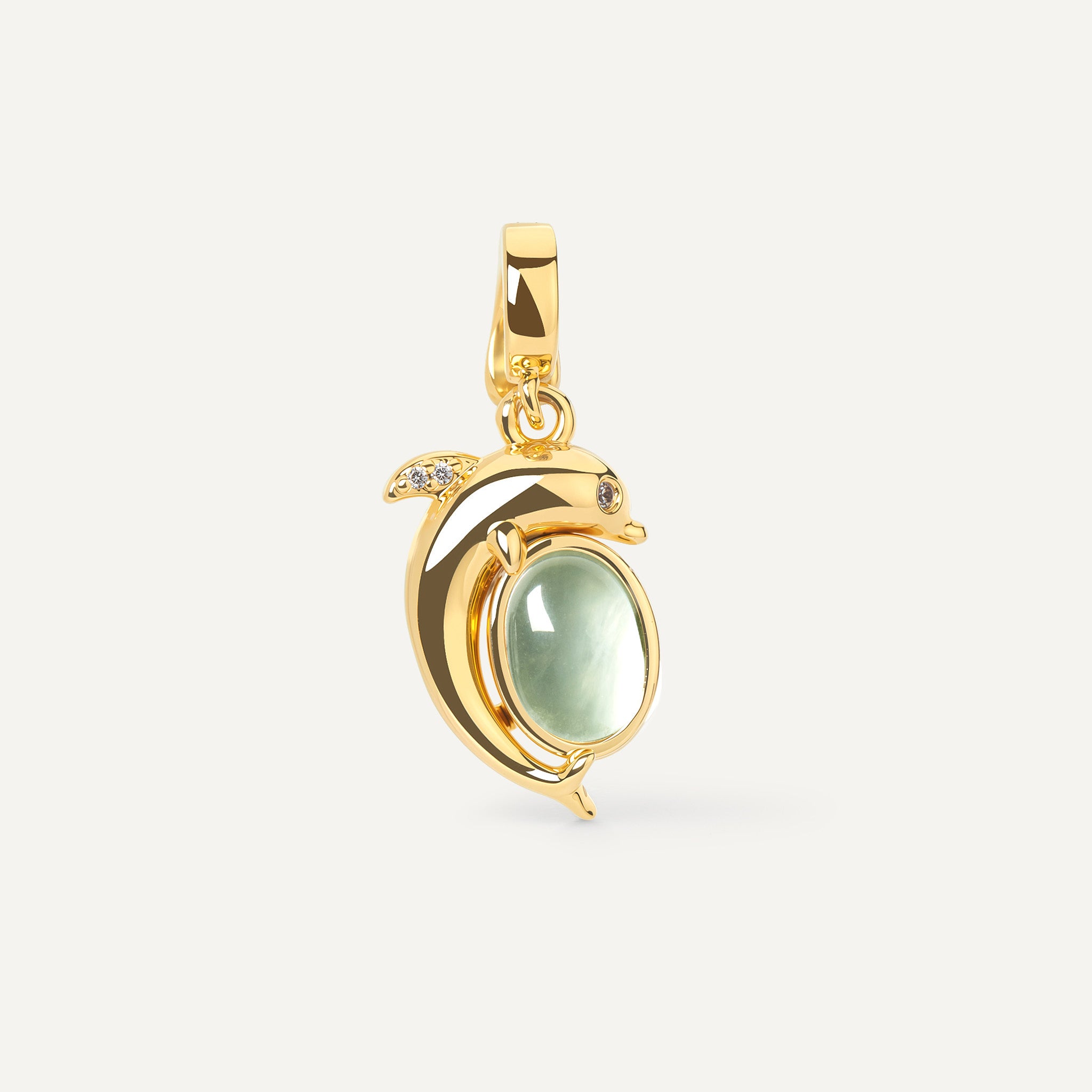 Mini Dolphin Charm — Crystal Talisman Pendant | FREQNC – FREQNC