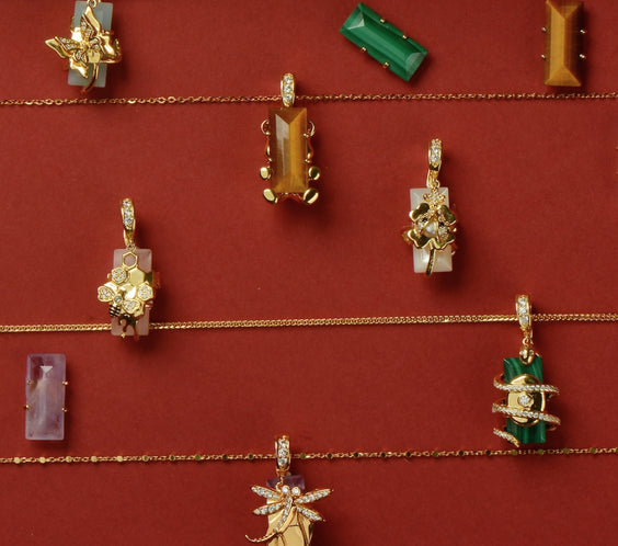 Spirit Animal Talisman collection with interchangeable crystal charms - FREQNC atelier